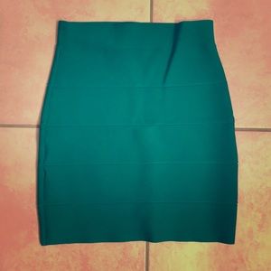 BCBG Green Power Skirt